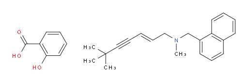 (E)-N,6,6-trimethyl-N-(naphthalen-1-ylmethyl)hept-2-en-4-yn-1-amine 2-hydroxybenzoate