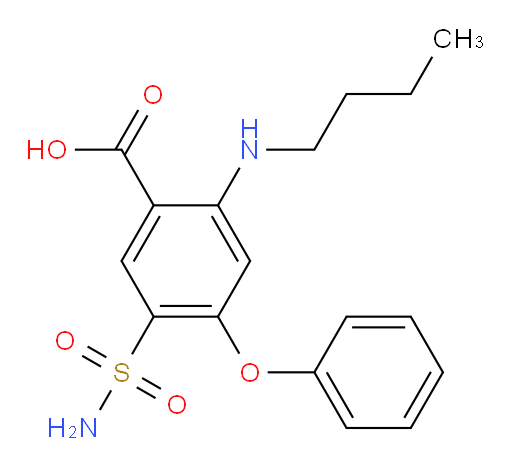 2-(butylamino)-4-phenoxy-5-sulfamoylbenzoic acid