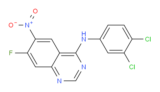 N-(3,4-Dichlorophenyl)-7-fluoro-6-nitro-4-quinazolinamine