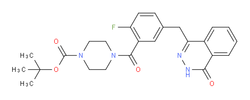 tert-butyl 4-(2-fluoro-5-((4-oxo-3,4-dihydrophthalazin-1-yl)methyl)benzoyl)piperazine-1-carboxylate