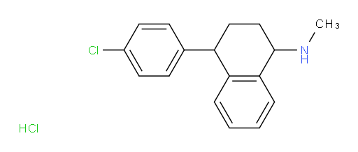 4-(4-chlorophenyl)-N-methyl-1,2,3,4-tetrahydronaphthalen-1-amine hydrochloride