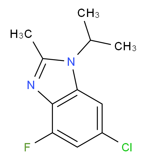 6-chloro-4-fluoro-1-isopropyl-2-methyl-1H-benzo[d]imidazole