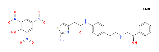 (R)-2-(2-aminothiazol-4-yl)-N-(4-(2-((2-hydroxy-2-phenylethyl)amino)ethyl)phenyl)acetamide compound with picric acid (1:1)