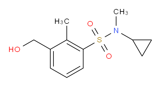 N-cyclopropyl-3-(hydroxymethyl)-N,2-dimethylbenzenesulfonamide