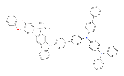 N1-([1,1'-biphenyl]-4-yl)-N1-(4'-(7,7-dimethylbenzo[5',6'][1,4]dioxino[2',3':5,6]indeno[2,1-b]carbazol-5(7H)-yl)-[1,1'-biphenyl]-4-yl)-N4,N4-diphenylbenzene-1,4-diamine