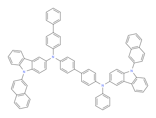 N4-([1,1'-biphenyl]-4-yl)-N4,N4'-bis(9-(naphthalen-2-yl)-9H-carbazol-3-yl)-N4'-phenyl-[1,1'-biphenyl]-4,4'-diamine