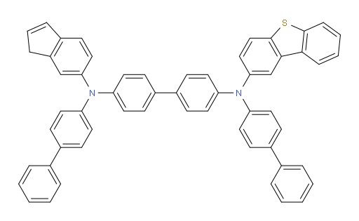 N4,N4'-di([1,1'-biphenyl]-4-yl)-N4-(dibenzo[b,d]thiophen-2-yl)-N4'-(1H-inden-6-yl)-[1,1'-biphenyl]-4,4'-diamine