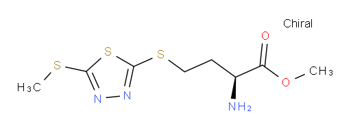 (S)-methyl 2-amino-4-((5-(methylthio)-1,3,4-thiadiazol-2-yl)thio)butanoate