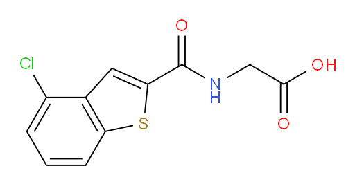 2-(4-chlorobenzo[b]thiophene-2-carboxamido)acetic acid
