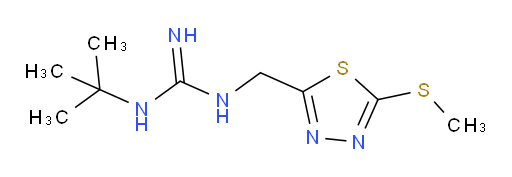 1-(tert-butyl)-3-((5-(methylthio)-1,3,4-thiadiazol-2-yl)methyl)guanidine