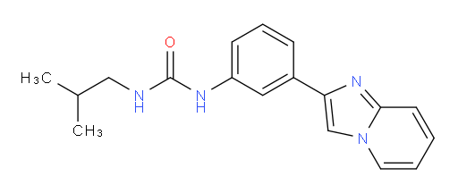 1-(3-(imidazo[1,2-a]pyridin-2-yl)phenyl)-3-isobutylurea