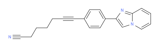 7-(4-(imidazo[1,2-a]pyridin-2-yl)phenyl)hept-6-ynenitrile