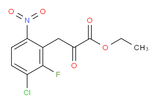 ethyl 3-(3-chloro-2-fluoro-6-nitrophenyl)-2-oxopropanoate