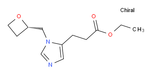 (S)-ethyl 3-(1-(oxetan-2-ylmethyl)-1H-imidazol-5-yl)propanoate