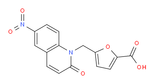 5-((6-nitro-2-oxoquinolin-1(2H)-yl)methyl)furan-2-carboxylic acid