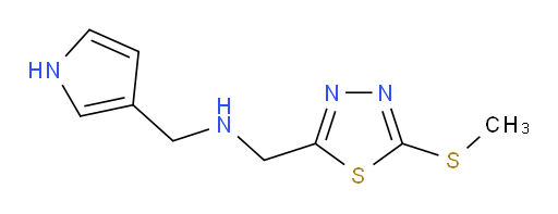 N-((1H-pyrrol-3-yl)methyl)-1-(5-(methylthio)-1,3,4-thiadiazol-2-yl)methanamine