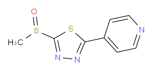 2-(methylsulfinyl)-5-(pyridin-4-yl)-1,3,4-thiadiazole