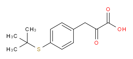 3-(4-(tert-butylthio)phenyl)-2-oxopropanoic acid