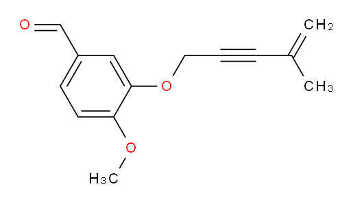 4-methoxy-3-((4-methylpent-4-en-2-yn-1-yl)oxy)benzaldehyde