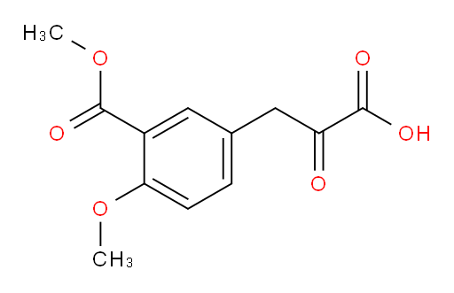 3-(4-methoxy-3-(methoxycarbonyl)phenyl)-2-oxopropanoic acid