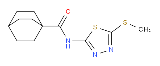 N-(5-(methylthio)-1,3,4-thiadiazol-2-yl)bicyclo[2.2.2]octane-1-carboxamide