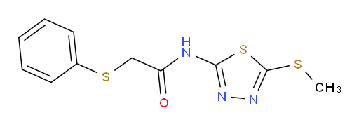 N-(5-(methylthio)-1,3,4-thiadiazol-2-yl)-2-(phenylthio)acetamide