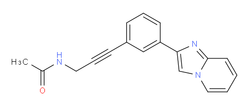 N-(3-(3-(imidazo[1,2-a]pyridin-2-yl)phenyl)prop-2-yn-1-yl)acetamide