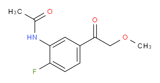 N-(2-fluoro-5-(2-methoxyacetyl)phenyl)acetamide