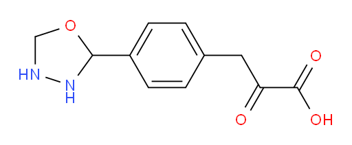 3-(4-(1,3,4-oxadiazolidin-2-yl)phenyl)-2-oxopropanoic acid