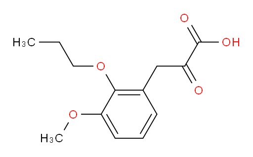 3-(3-methoxy-2-propoxyphenyl)-2-oxopropanoic acid