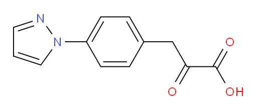 3-(4-(1H-pyrazol-1-yl)phenyl)-2-oxopropanoic acid