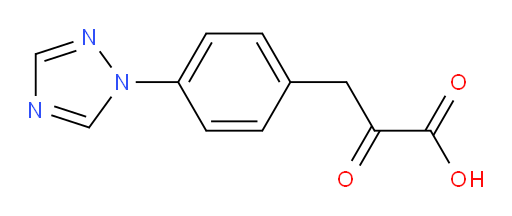 3-(4-(1H-1,2,4-triazol-1-yl)phenyl)-2-oxopropanoic acid