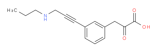 2-oxo-3-(3-(3-(propylamino)prop-1-yn-1-yl)phenyl)propanoic acid