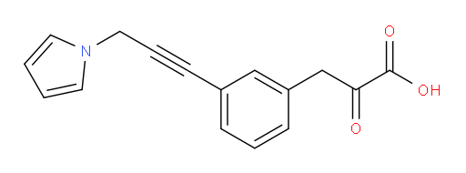 3-(3-(3-(1H-pyrrol-1-yl)prop-1-yn-1-yl)phenyl)-2-oxopropanoic acid