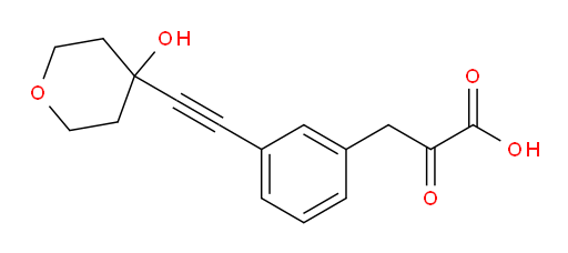3-(3-((4-hydroxytetrahydro-2H-pyran-4-yl)ethynyl)phenyl)-2-oxopropanoic acid