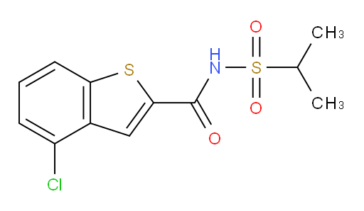 4-chloro-N-(isopropylsulfonyl)benzo[b]thiophene-2-carboxamide