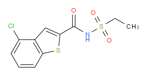 4-chloro-N-(ethylsulfonyl)benzo[b]thiophene-2-carboxamide