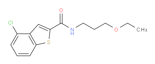 4-chloro-N-(3-ethoxypropyl)benzo[b]thiophene-2-carboxamide