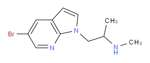 1-(5-bromo-1H-pyrrolo[2,3-b]pyridin-1-yl)-N-methylpropan-2-amine