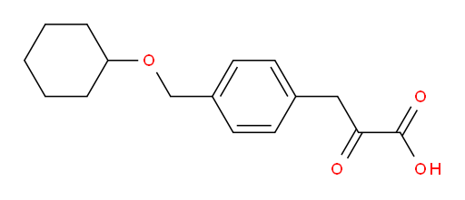 3-(4-((cyclohexyloxy)methyl)phenyl)-2-oxopropanoic acid