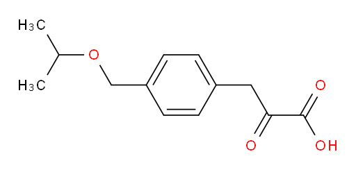 3-(4-(isopropoxymethyl)phenyl)-2-oxopropanoic acid