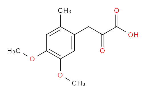 3-(4,5-dimethoxy-2-methylphenyl)-2-oxopropanoic acid