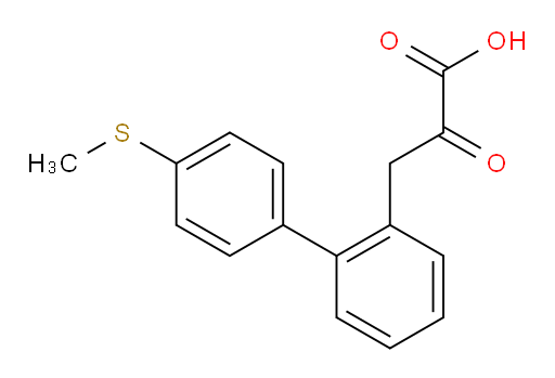 3-(4'-(methylthio)-[1,1'-biphenyl]-2-yl)-2-oxopropanoic acid