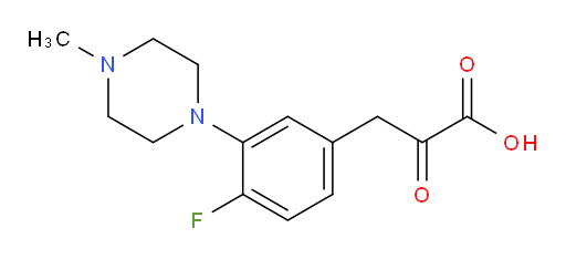 3-(4-fluoro-3-(4-methylpiperazin-1-yl)phenyl)-2-oxopropanoic acid