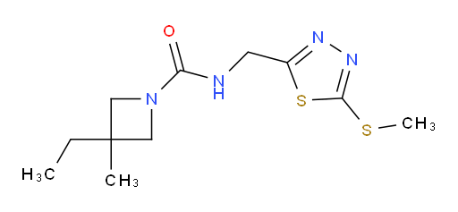 3-ethyl-3-methyl-N-((5-(methylthio)-1,3,4-thiadiazol-2-yl)methyl)azetidine-1-carboxamide