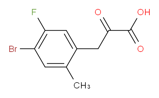 3-(4-bromo-5-fluoro-2-methylphenyl)-2-oxopropanoic acid