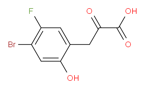 3-(4-bromo-5-fluoro-2-hydroxyphenyl)-2-oxopropanoic acid