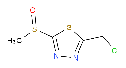 2-(chloromethyl)-5-(methylsulfinyl)-1,3,4-thiadiazole