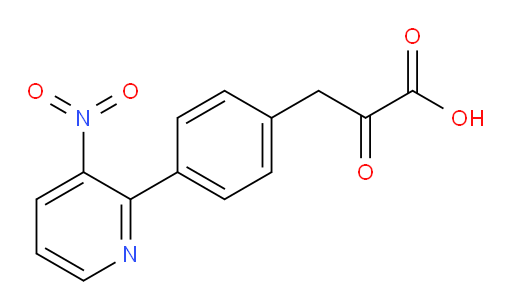 3-(4-(3-nitropyridin-2-yl)phenyl)-2-oxopropanoic acid