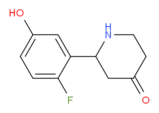 2-(2-fluoro-5-hydroxyphenyl)piperidin-4-one